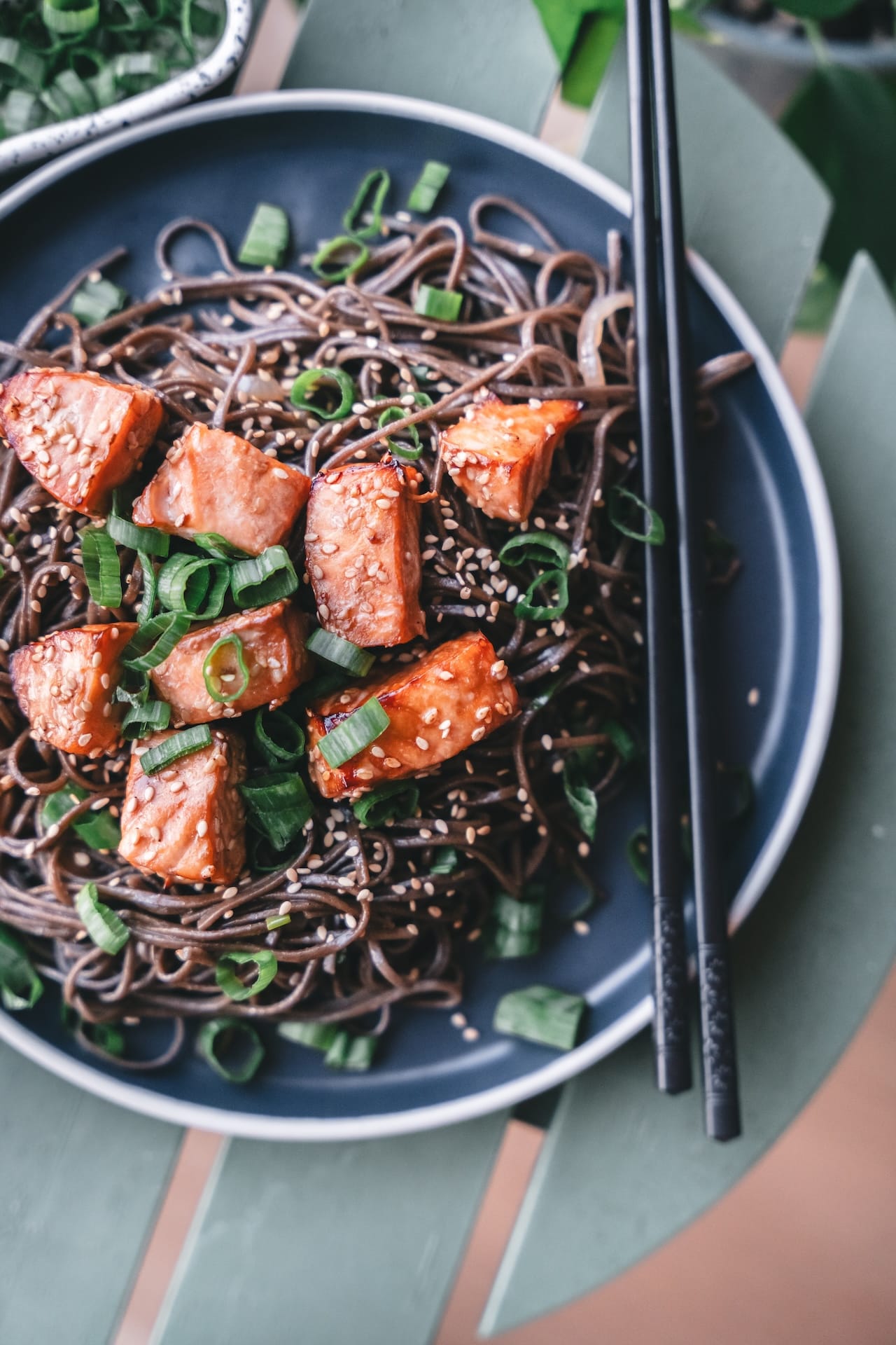 Salmon with Soba Noodles