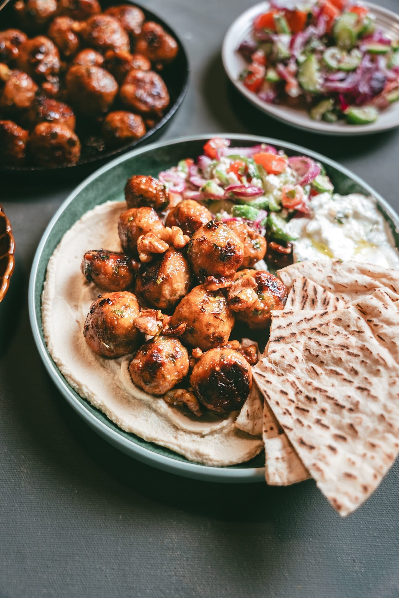 Baked chicken meatballs