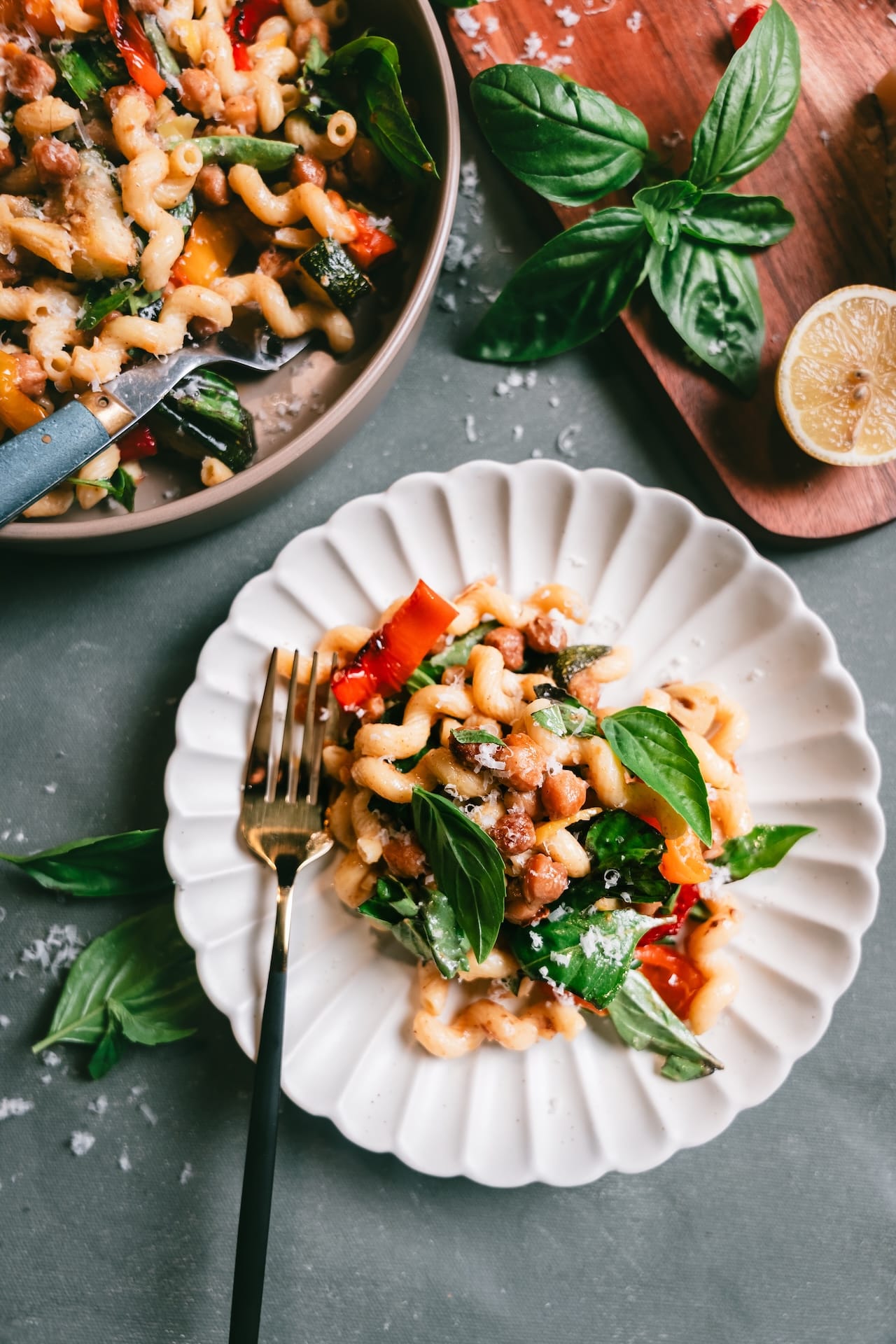 High Protein Pasta Salad