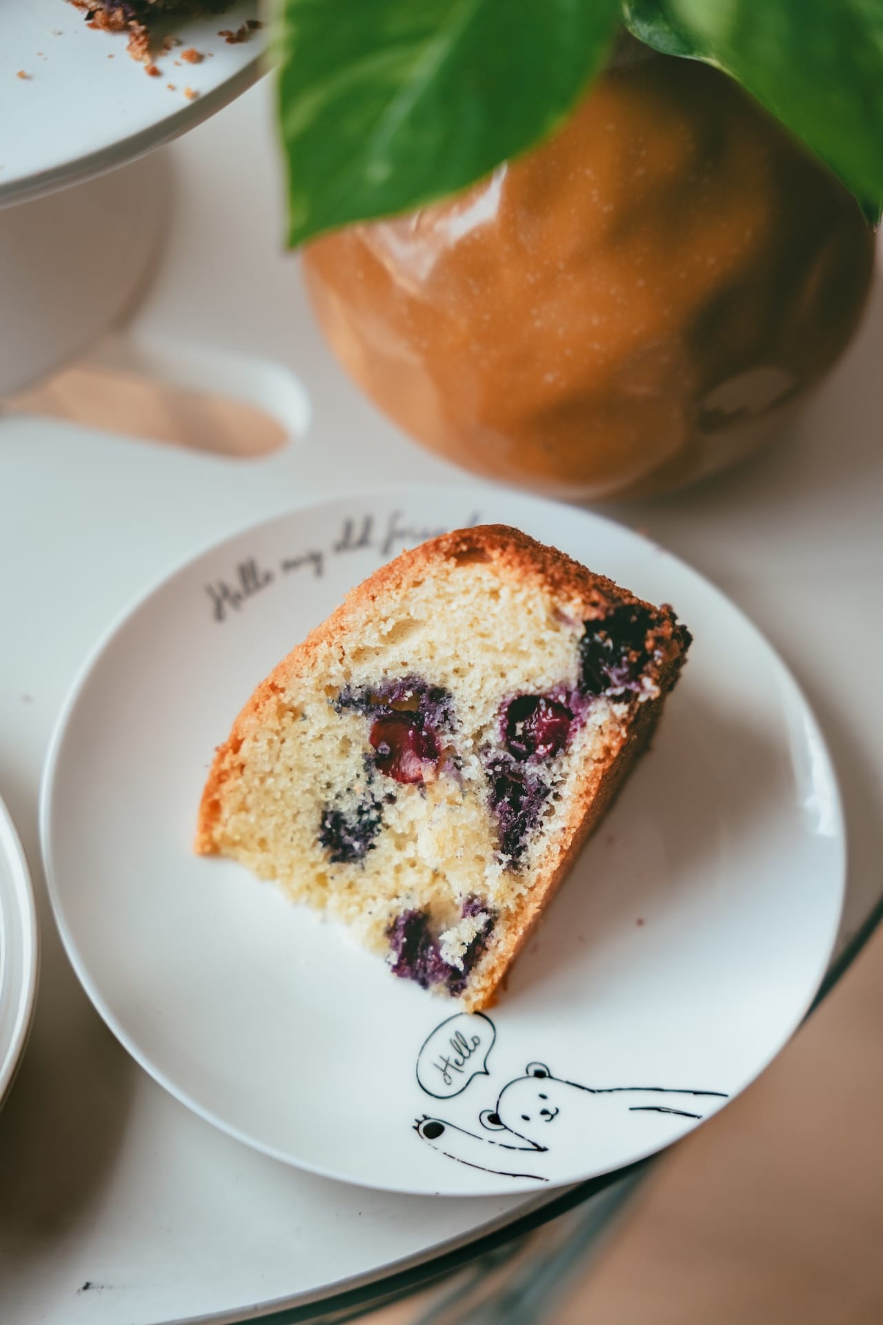 Blueberry Almond Cake with Lemon